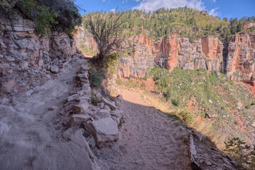 9th Switchback along North Kaibab Trail at North Rim AZ