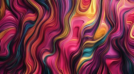 Fototapeta premium A colorful, abstract painting with a lot of different colors and shapes