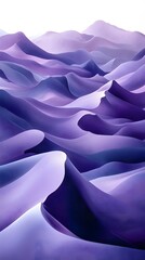 Fototapeta premium A mesmerizing abstract landscape featuring waves of purple hues, blending seamlessly into one another, creating a sense of depth and tranquil movement.