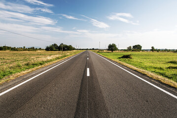 A part of the Transfagarasan road at the countryside of Romania.