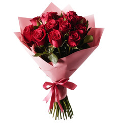 Rose Bouquet isolated on transparent background