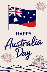 Australia Day Celebration with Fireworks