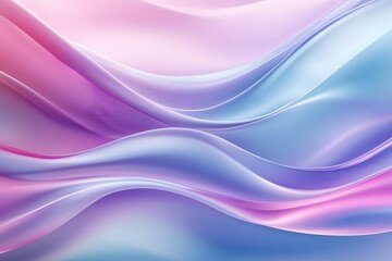 Obraz premium pastel, abstract and smooth flowing lines making blue, pink and purple wave design, artistic texture background