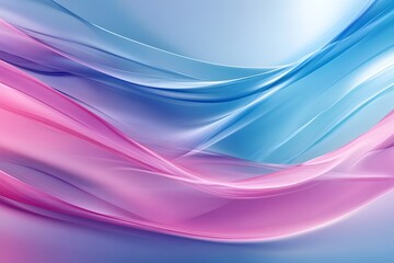Fototapeta premium pastel, abstract and smooth flowing lines making blue, pink and purple wave design, artistic texture background