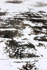 Fototapeta premium Abstract texture and form on grunge floor
