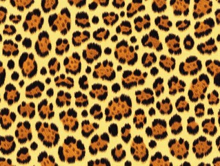 Fototapeta premium Leopard print fabric close-up
