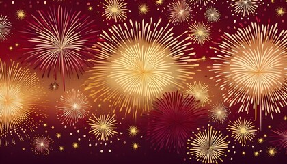 Fototapeta premium Spectacular Fireworks Display: A Night of Celebration
