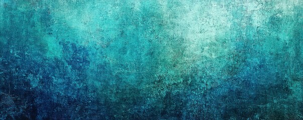 Obraz premium Abstract blue background pattern featuring grunge textures in blue, green, and turquoise colors for a mottled grungy illustration