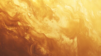 Abstract Golden Swirls Fluid Marble Texture Background