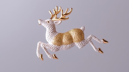 Fototapeta premium Elevate your christmas home decoration with stunning iconic reindeer ornaments for a festive touch