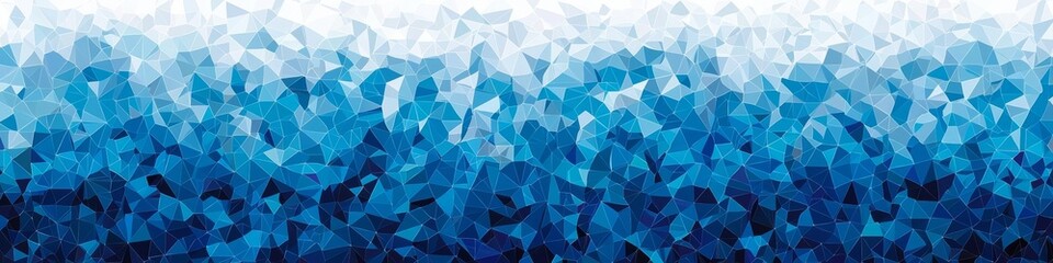 Fototapeta premium deepblue Color Abstract trianglify Generative Art background illustration , isolated on white background, , copy space, copy space for text,