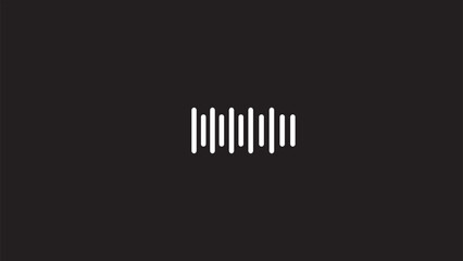 Abstract Podcast sound waves and audio soundwave of voice message records on black background.