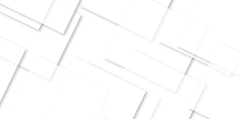 Modern white and gray technology concept diamond triangle geometric line background. Creative design with white boxes and 3d white rectangle business card. soft shadows as pattern, top view. squares.