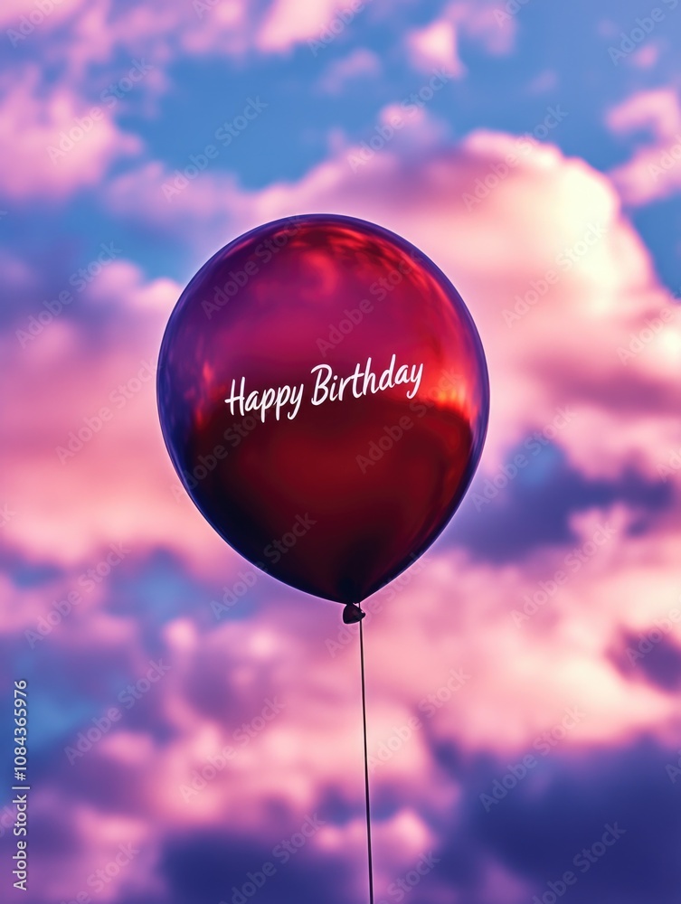 Wall mural Happy Birthday Balloon