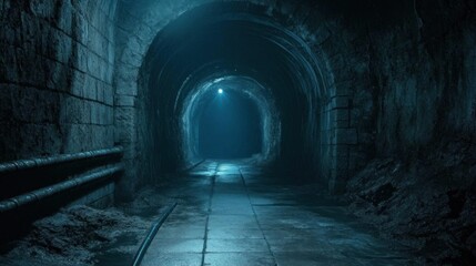 Obraz premium Dark Tunnel leading to Light