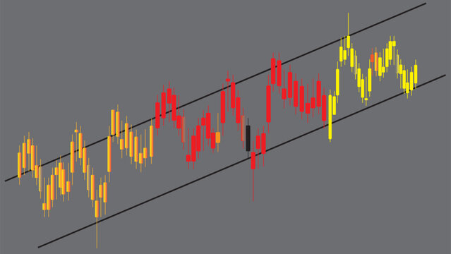 Abstract business stock market investment graph growth technology.