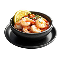 Ultra Realistic UHD Photo of Shrimp Cocktail in Commercial Shoot. Dish for Thanksgiving and Christmas Celebrations