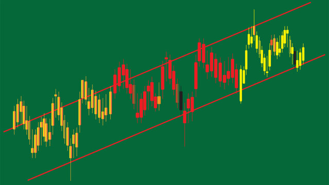 Abstract business stock market investment graph growth technology.