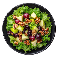 UltraRealisticUHDPhotoOfWaldorfSaladWithFreshApplesGrapesAndCrispyWalnutsInABowlPerfectForFestiveThanksgivingAndChristmasDinners