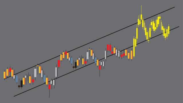 Abstract business stock market investment graph growth technology.
