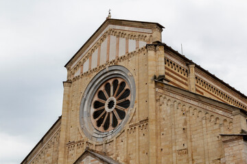 the famous historic Basilica di San Zeno Maggiore cathedral in Verona, Italy