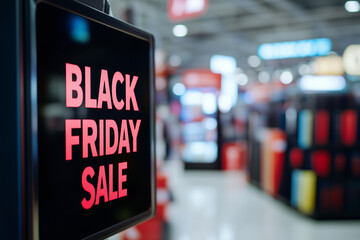 Black friday promotional banner. Copy space background.