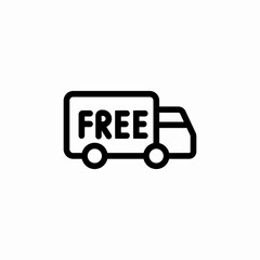 free delivery icon sign vector