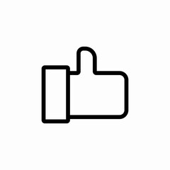 thumbs up like icon sign vector