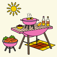 Food on the Grill, Perfect for a Delicious and Fun Barbecue Feast