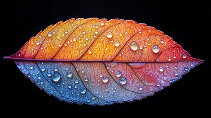 Two-Tone Leaf in an Elegant Infinity Swirl