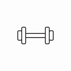 gym dumbbell icon sign vector