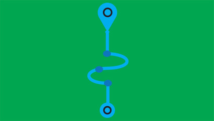 Abstract beautiful map pin, location icon, GPS Map pin icon simple design.