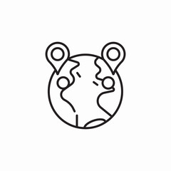 world locations icon sign vector