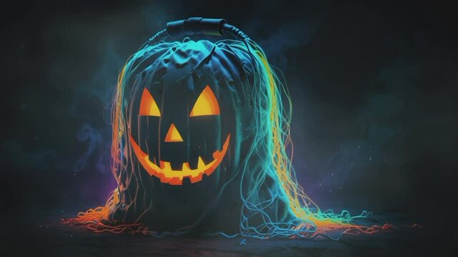 cool pumpkin head