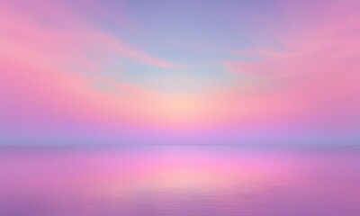 Obraz premium Soft Pastel Gradient blending pink, lavender, and soft blue hues