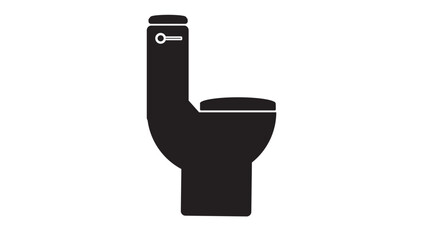 Vector icon toilet 10 EPS.  toilet icon sign signifier vector on white background.
