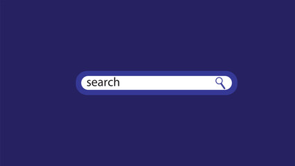 Internet browser search bar for mobile app search bar icon.