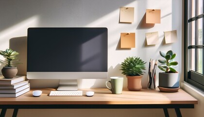 Fototapeta premium Modern Workspace with a Creative Twist