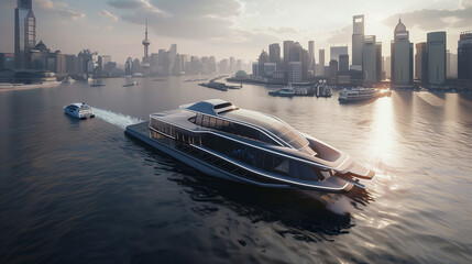 Obraz premium boats on the river