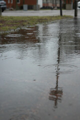 Flooded outdoor environment