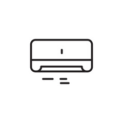 Air Conditioner thin line vector icon