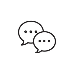 Conversation thin line vector icon