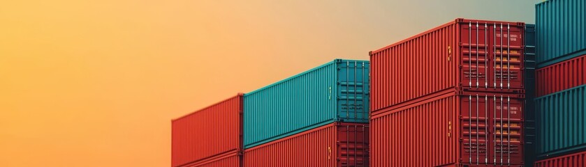 goods or service receipt concept. shipping concept. Cargo ship at port with containers ready for international shipping, organized maritime logistics, 3D illustration