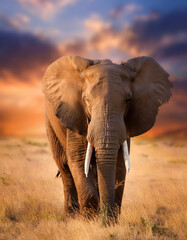 Obraz premium Elephant. Symbol of wisdom and strength