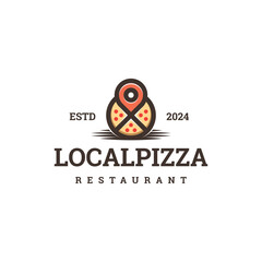 pizza point logo vector suitable for pizza restaurant