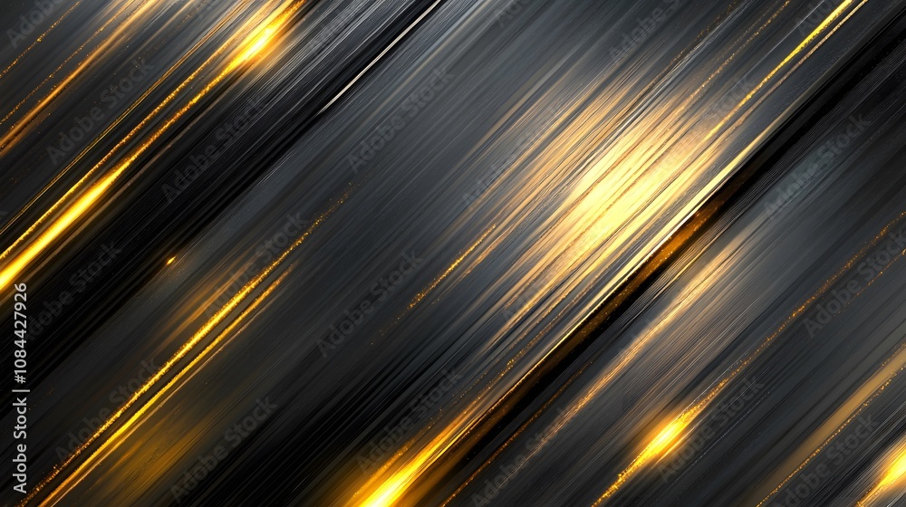 Poster dynamic light streaks abstract art digital creation modern aesthetics high-contrast perspective moti