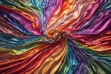 Obraz premium Silk Satin Fabric Background, Silk Satin Fabric Wallpaper, Satin Fabric Background, Ai Generative