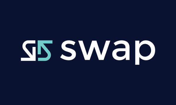 swap logo or icon vector, swap logo design template