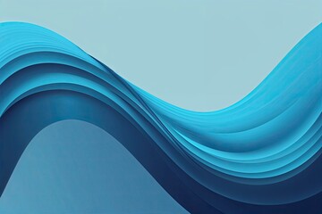 Wavy Light Blue Abstract Background Design with Gradient Effect