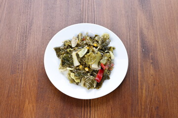 Turkish appetizers with traditional food 